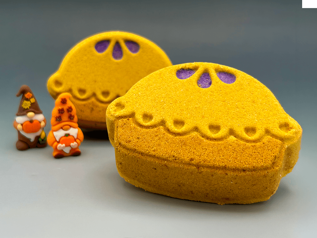 Fruit Pie Bath Bomb for Kids with Fall Gnome Toy Inside