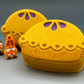Fruit Pie Bath Bomb for Kids with Fall Gnome Toy Inside