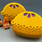 Fruit Pie Bath Bomb for Kids with Fall Gnome Toy Inside