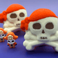 Halloween Jolly Roger Bath Bomb for Kids with Surprise Skeleton Pirate Toy Inside