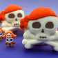 Halloween Jolly Roger Bath Bomb for Kids with Surprise Skeleton Pirate Toy Inside