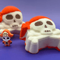 Halloween Jolly Roger Bath Bomb for Kids with Surprise Skeleton Pirate Toy Inside