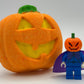 🎃 Jack O'Lantern Kids Bath Bomb with Pumpkinhead Minifigure Toy Inside