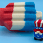 America Pop Kids Bath Bomb with Patriotic Gnome Figure Inside