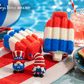 America Pop Kids Bath Bomb with Patriotic Gnome Figure Inside