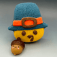 Tom Turkey Pilgrim Bath Bomb for Kids with Turkey Toy Inside