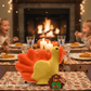 Turkey Bath Bomb for Kids with Cute Turkey Figurine Inside