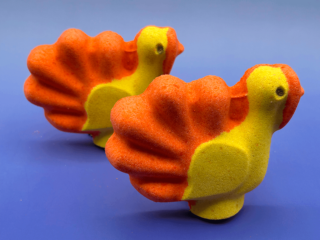 Turkey Bath Bomb for Kids with Cute Turkey Figurine Inside