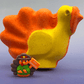Turkey Bath Bomb for Kids with Cute Turkey Figurine Inside