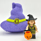 Witch's Hat Kids Bath Bomb with Witch Minifigure Inside