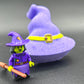 Witch's Hat Kids Bath Bomb with Witch Minifigure Inside