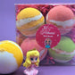 PRINCESS Kids Bath Bomb Gift Box with Toys Inside - 4 ct