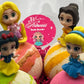 PRINCESS Kids Bath Bomb Gift Box with Toys Inside - 4 ct