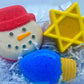 Hanukkah Kids Bath Bomb Gift Box with Toys Inside - 3 ct