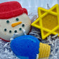 Hanukkah Kids Bath Bomb Gift Box with Toys Inside - 3 ct