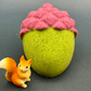 Acorn Bath Bomb for Kids with Squirrel Figure Inside - Berwyn Betty's Bath & Body Shop