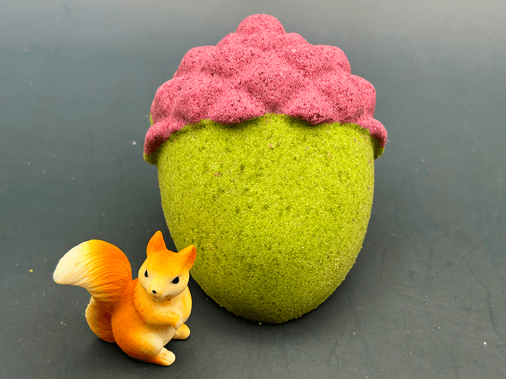 Acorn Bath Bomb for Kids with Squirrel Figure Inside - Berwyn Betty's Bath & Body Shop