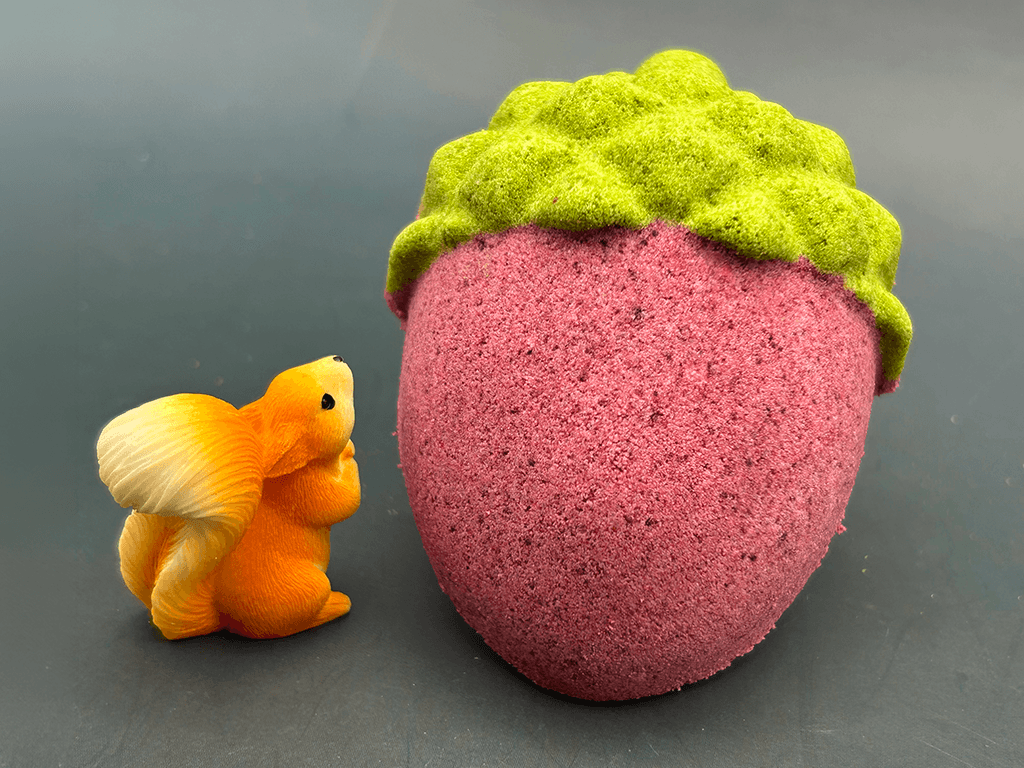 Acorn Bath Bomb for Kids with Squirrel Figure Inside - Berwyn Betty's Bath & Body Shop