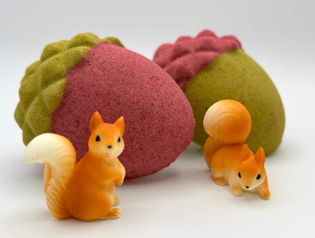 Acorn Kids Bath Bomb with Squirrel Figure Inside - Berwyn Betty's Bath & Body Shop