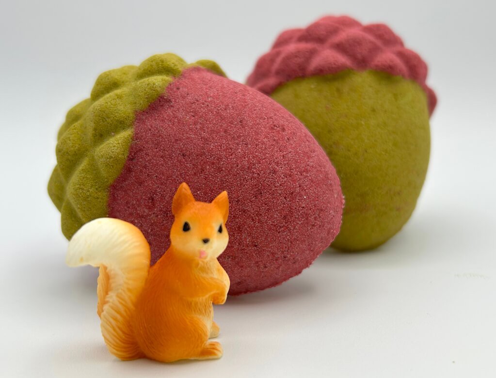 Acorn Kids Bath Bomb with Squirrel Figure Inside - Berwyn Betty's Bath & Body Shop