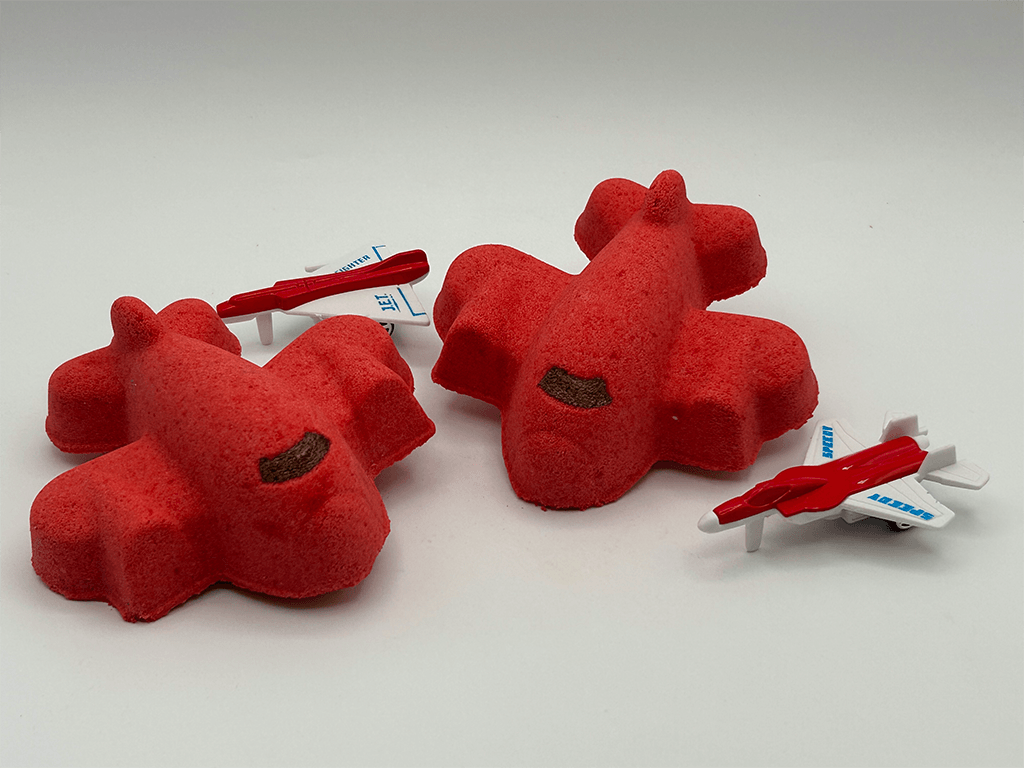 Airplane Kids Bath Bomb with Toy Airplane Inside - Berwyn Betty's Bath & Body Shop