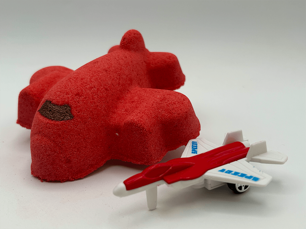 Airplane Kids Bath Bomb with Toy Airplane Inside - Berwyn Betty's Bath & Body Shop