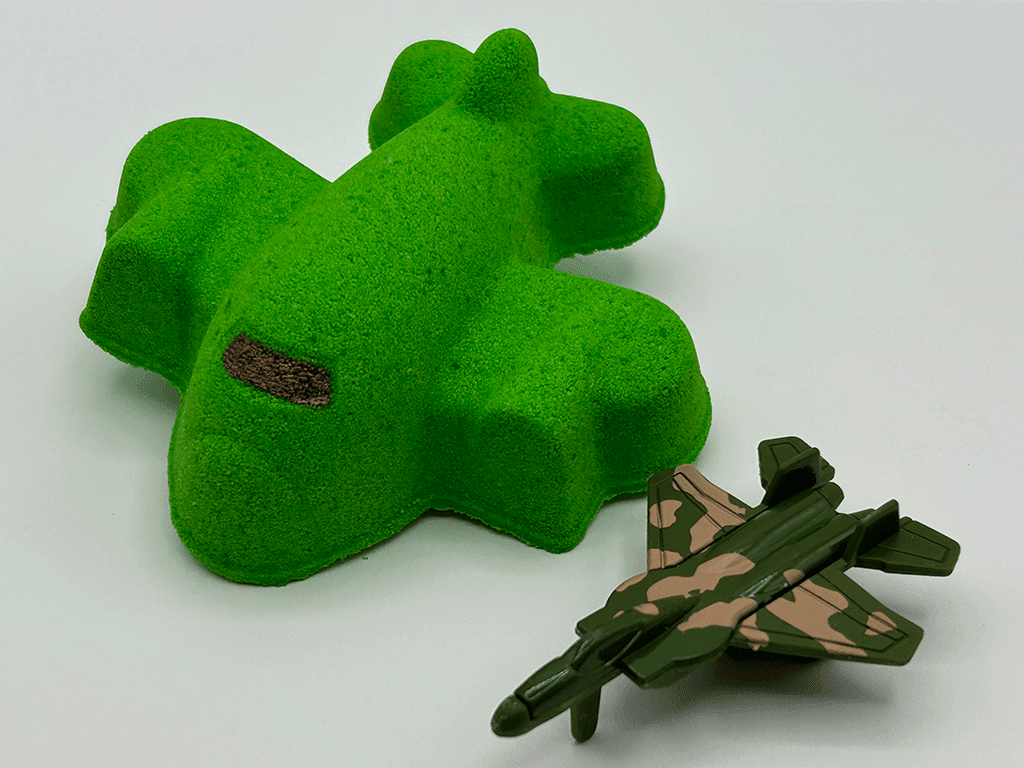 Airplane Kids Bath Bomb with Toy Airplane Inside - Berwyn Betty's Bath & Body Shop