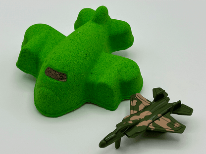 Airplane Kids Bath Bomb with Toy Airplane Inside - Berwyn Betty's Bath & Body Shop