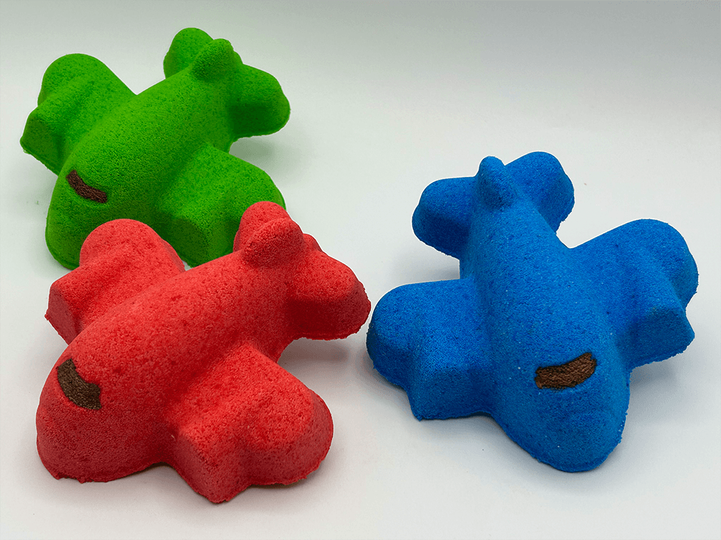 Airplane Kids Bath Bomb with Toy Airplane Inside - Berwyn Betty's Bath & Body Shop