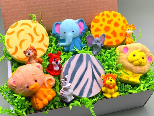 ANIMAL SAFARI Kids Bath Bombs Collection - Berwyn Betty's Bath & Body Shop