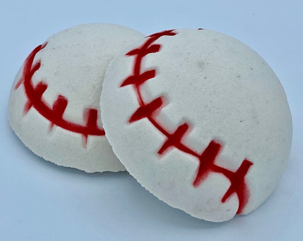 Baseball Kids Bath Bomb with Toy Baseball Helmet Inside - Berwyn Betty's Bath & Body Shop