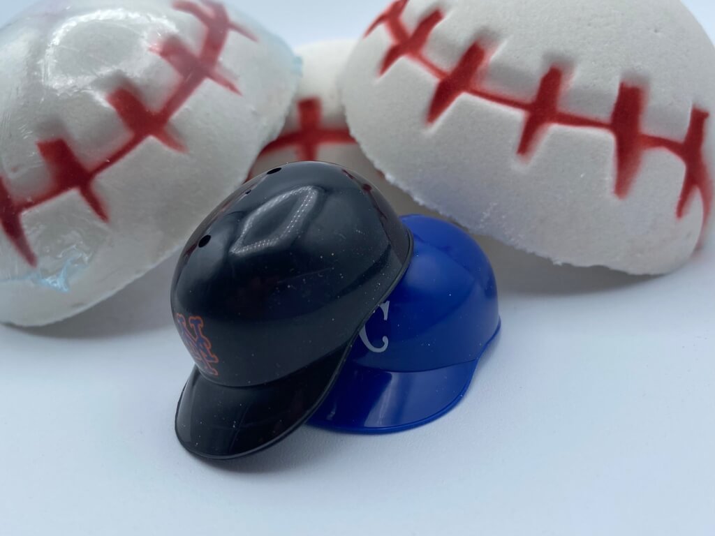 Baseball Kids Bath Bomb with Toy Baseball Helmet Inside - Berwyn Betty's Bath & Body Shop