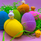 BASICS EASTER EGGS Kids Bath Bombs Carton with Toy Surprises Inside - 6 ct - Berwyn Betty's Bath & Body Shop