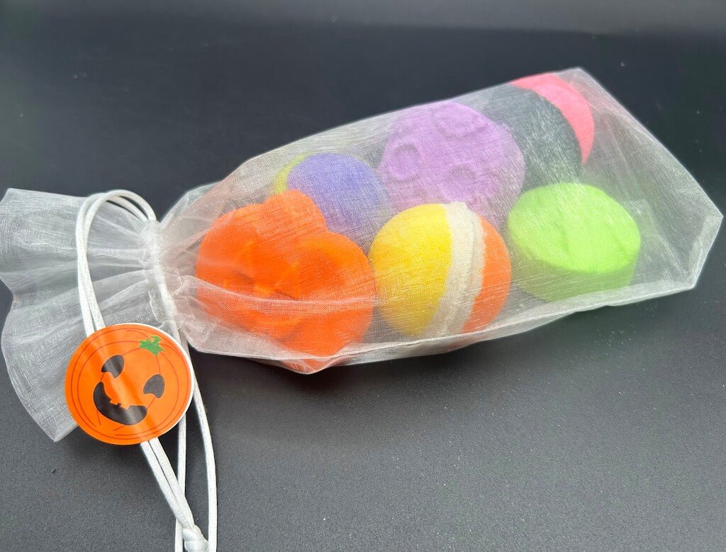 BASICS HALLOWEEN Kids Bath Bomb Bag with Toy Surprises Inside - 6 ct - Berwyn Betty's Bath & Body Shop
