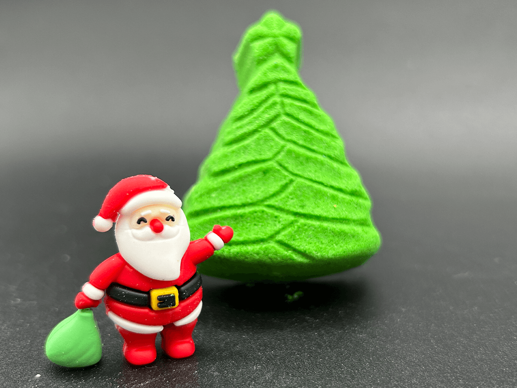 BASICS Holiday Christmas Tree Kids Bath Bomb with Christmas Surprise - Berwyn Betty's Bath & Body Shop