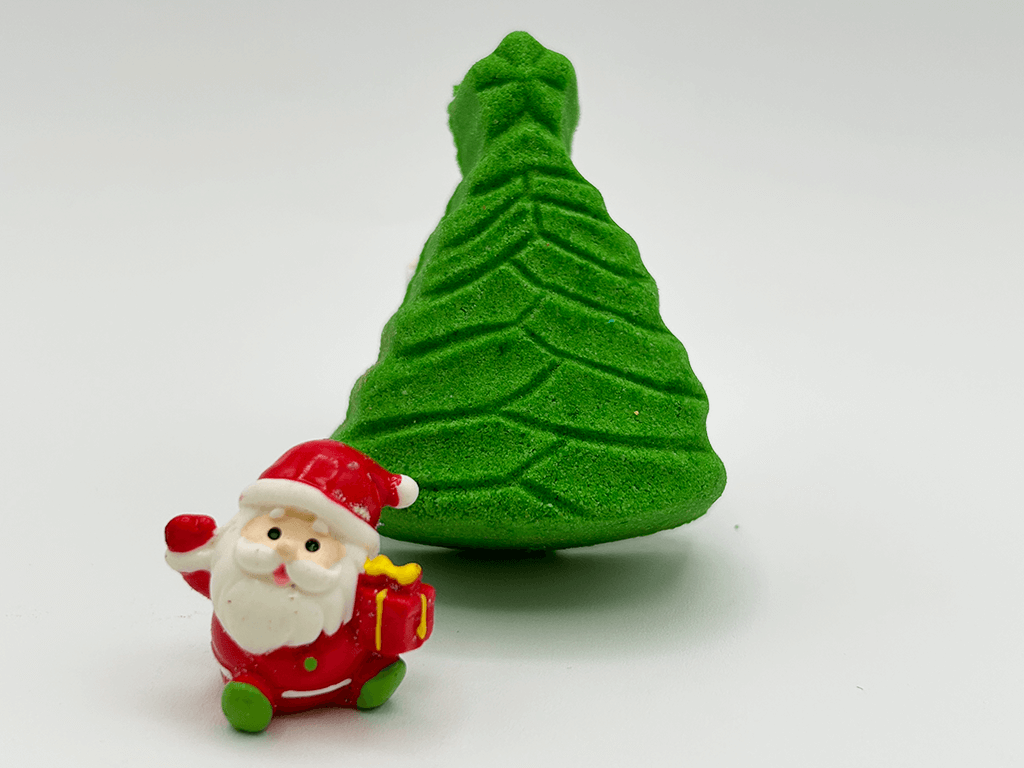 BASICS Holiday Christmas Tree Kids Bath Bomb with Christmas Surprise - Berwyn Betty's Bath & Body Shop