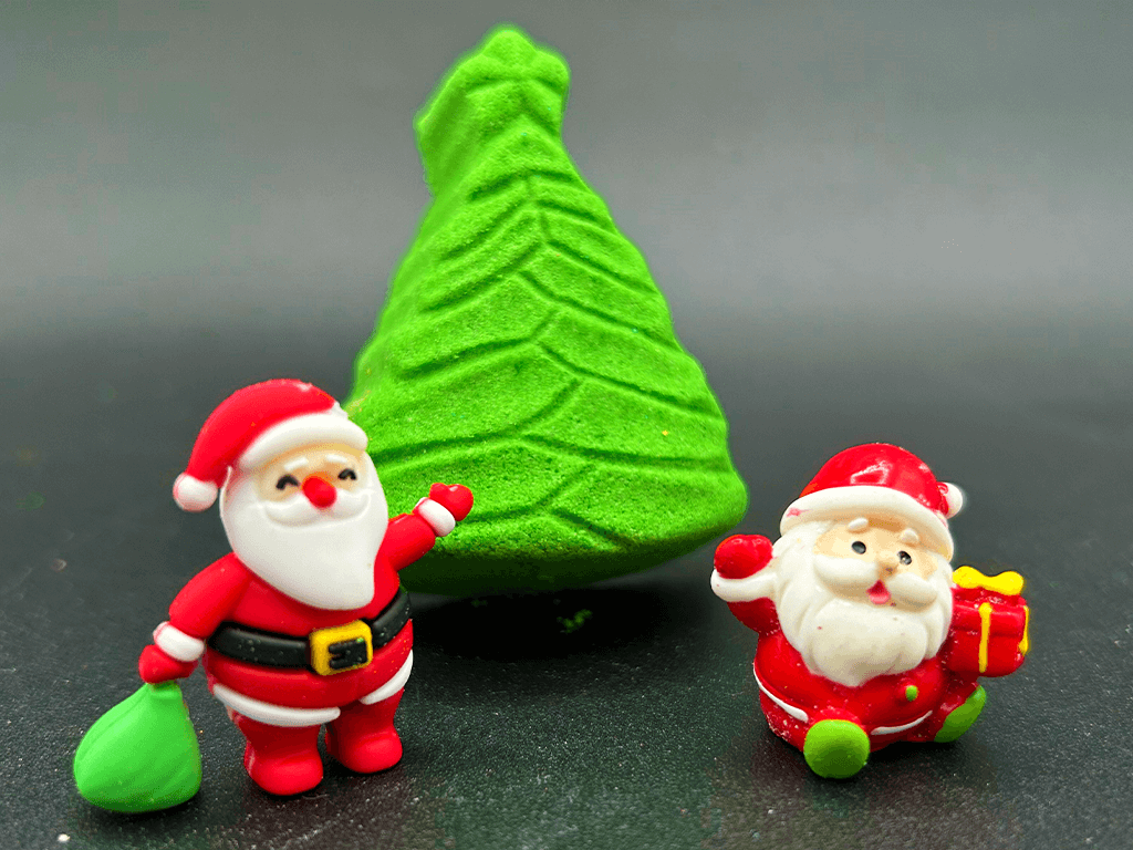BASICS Holiday Christmas Tree Kids Bath Bomb with Christmas Surprise - Berwyn Betty's Bath & Body Shop