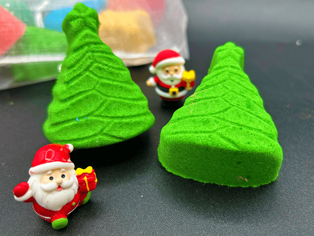 BASICS Holiday Christmas Tree Kids Bath Bomb with Christmas Surprise - Berwyn Betty's Bath & Body Shop