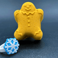BASICS Holiday Gingerbread Guy Bath Bomb with Christmas Surprise - Berwyn Betty's Bath & Body Shop