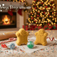 BASICS Holiday Gingerbread Guy Bath Bomb with Christmas Surprise - Berwyn Betty's Bath & Body Shop