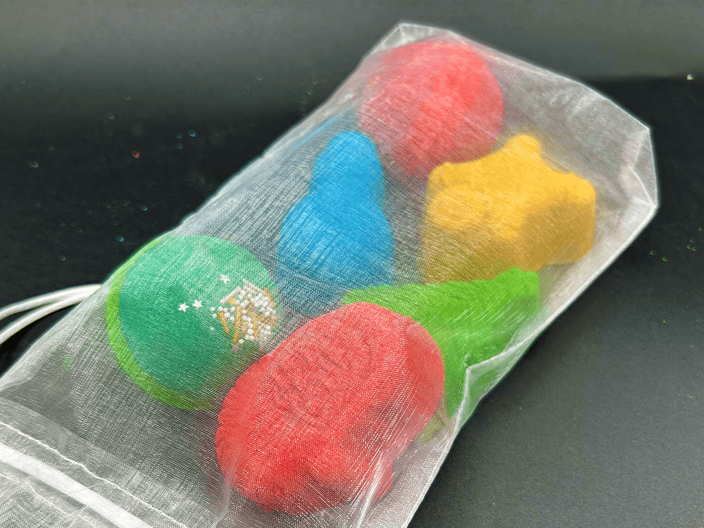 BASICS HOLIDAY ORNAMENTS Kids Bath Bomb Bag with Toy Surprises Inside - 6 ct - Berwyn Betty's Bath & Body Shop