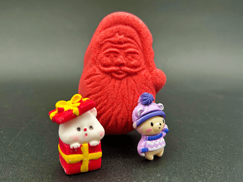 BASICS Holiday Santa Kids Bath Bomb with Christmas Surprise Inside - Berwyn Betty's Bath & Body Shop
