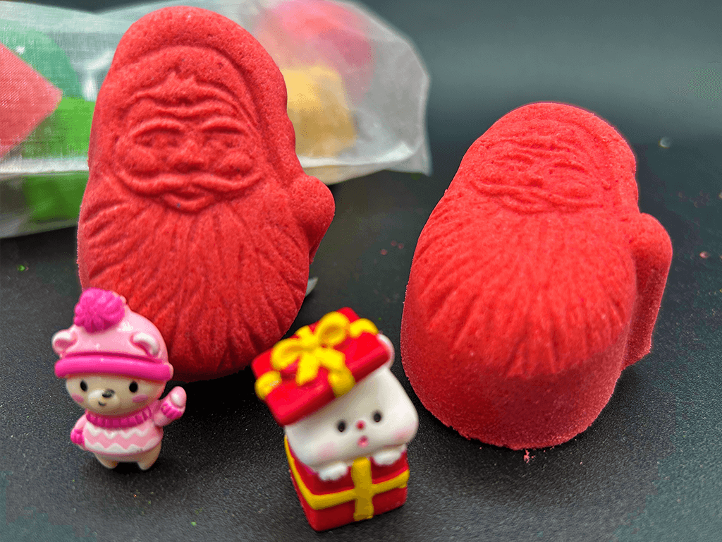 BASICS Holiday Santa Kids Bath Bomb with Christmas Surprise Inside - Berwyn Betty's Bath & Body Shop