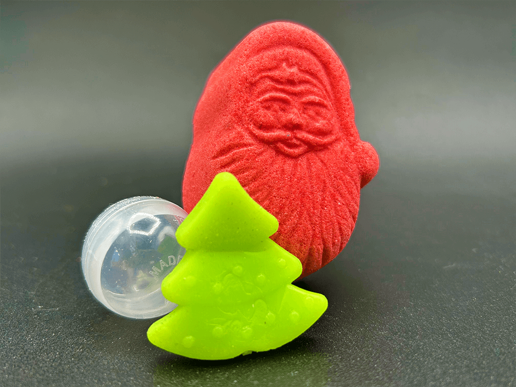 BASICS Holiday Santa Kids Bath Bomb with Christmas Surprise Inside - Berwyn Betty's Bath & Body Shop