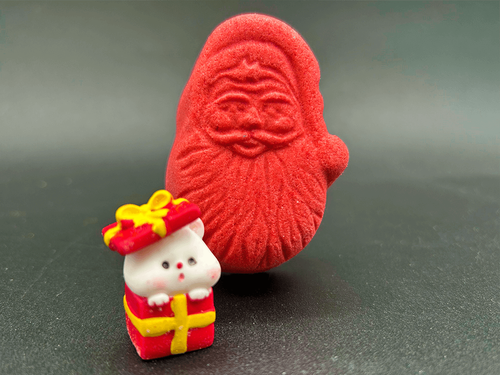 BASICS Holiday Santa Kids Bath Bomb with Christmas Surprise Inside - Berwyn Betty's Bath & Body Shop