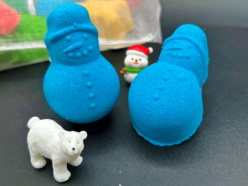 BASICS Holiday Snowman Kids Bath Bomb with Christmas Surprise Inside - Berwyn Betty's Bath & Body Shop