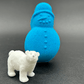 BASICS Holiday Snowman Kids Bath Bomb with Christmas Surprise Inside - Berwyn Betty's Bath & Body Shop