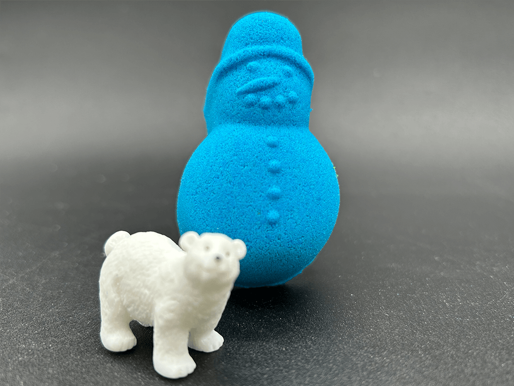 BASICS Holiday Snowman Kids Bath Bomb with Christmas Surprise Inside - Berwyn Betty's Bath & Body Shop