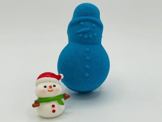 BASICS Holiday Snowman Kids Bath Bomb with Christmas Surprise Inside - Berwyn Betty's Bath & Body Shop