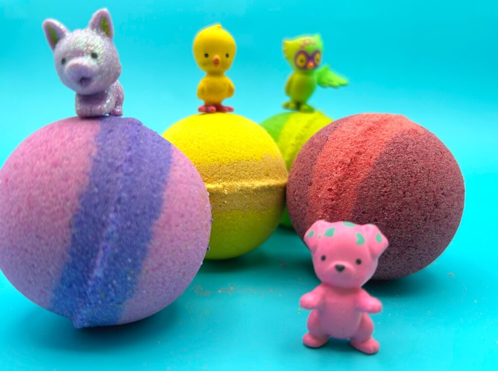 BASICS Kids Bath Bomb with Animal Toy Inside - 6 ct - Berwyn Betty's Bath & Body Shop